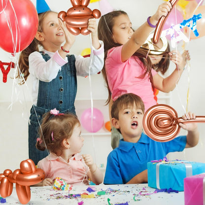 260 Clear Long Balloons for Animals, Thickening Skinny Latex Twisting for Arch Modeling Magic Clown Birthday Wedding Party Decorations 100pcs