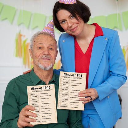 QUPT 40th Birthday Party Games, Movies in 1986 Games, Birthday Party Supplies for Adults, Fun 1986s Party Game，Pack of 30 Cards