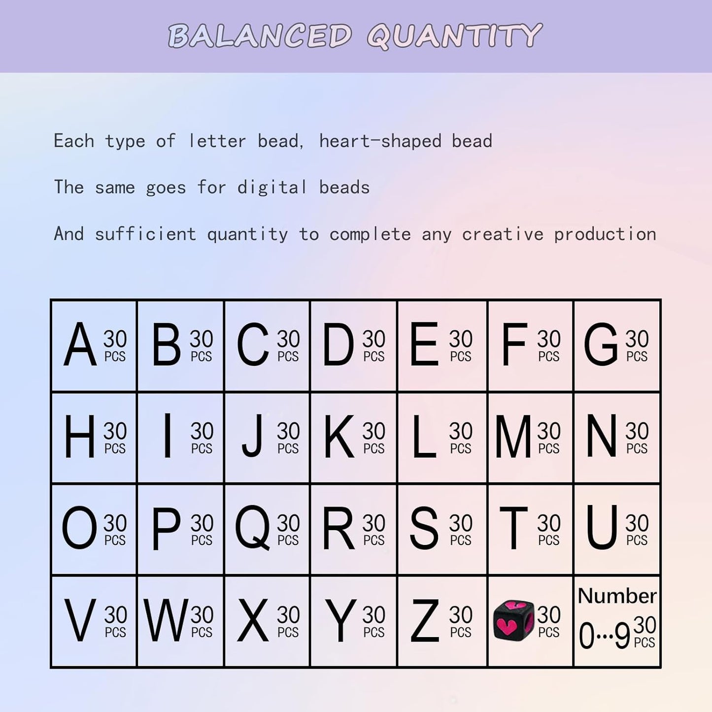 Amaney 1400pcs Glow Letter Beads, Heart Beads Whit Elastic Beading Cord,4x7mm Round Acrylic Alphabet Beads for Friend Bracelet Jewelry Making