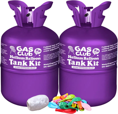 GasClub 13L Helium Tank for Balloons At Home Helium Balloon tank Up To 50 Latex Balloons