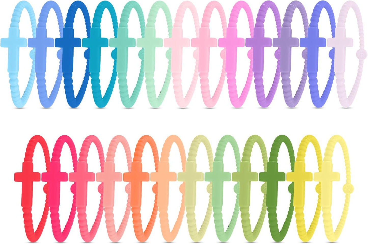 Ryan & Rose Jesus Bracelets - Cross Silicone Bracelet