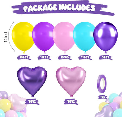 Black White Bow Balloons, 50 Pcs Pearl White Dot Printed Balloons with Black Bow and Cream Heart foil Balloon for Alternative Birthday Party Baby Shower Wedding Bachelorette Party Decorations