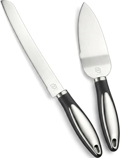 Cake Cutting Set for Wedding Cake Knife and Server Set, Cake Cutter and Pie Spatula, Cake Server and Knife Set of 2