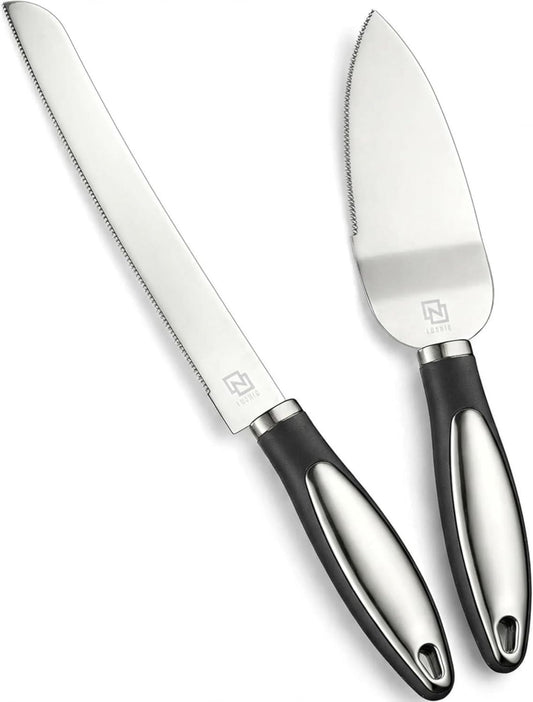 Cake Cutting Set for Wedding Cake Knife and Server Set, Cake Cutter and Pie Spatula, Cake Server and Knife Set of 2