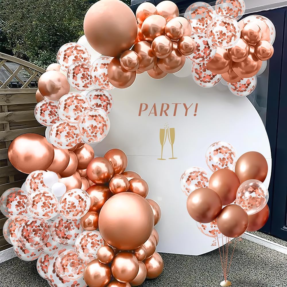 Gold Confetti Balloons, 50 Pcs 12 Inch, Glitter Gold Confetti Party Balloons, Party Decorations, Birthday Wedding Baby Shower Party Balloons Decorations