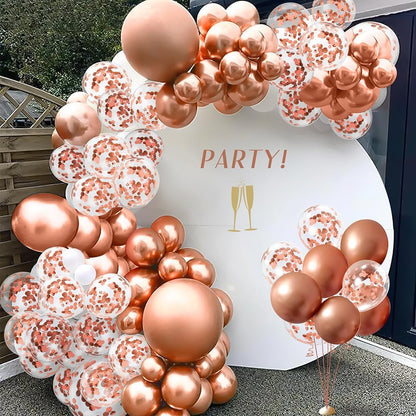 Gold Confetti Balloons, 50 Pcs 12 Inch, Glitter Gold Confetti Party Balloons, Party Decorations, Birthday Wedding Baby Shower Party Balloons Decorations