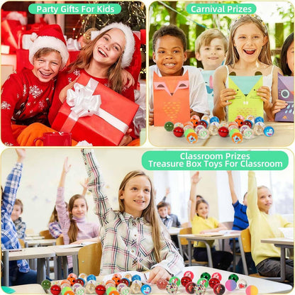 Small Bouncy Balls for Kids Prize box Toys for Kids 3-5 4-8, Mini Party Favors for Kid Classroom Treasure Box Prize, Rubber Balls Easter Goodie Bag Stuffer Pinata Stuffers Kid Party Bag Fillers 27pcs