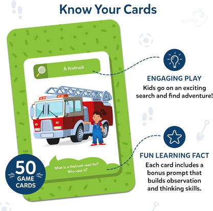 Skillmatics Outdoor Scavenger Hunt Card Game - Found It, Learning Toys, Educational Game Collections, Gifts for Kids, Boys, Girls and Families, for Ages 4, 5, 6, 7, Perfect for Home, School, Playdates