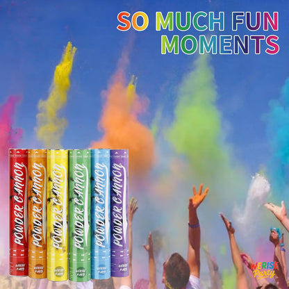 Red Powder Cannon Poppers, WERISE Party Biodegradable Smoke Poppers Cannon 12 Inch Powder Poppers for Birthday Party Valentines Day and Graduation 2 Pack