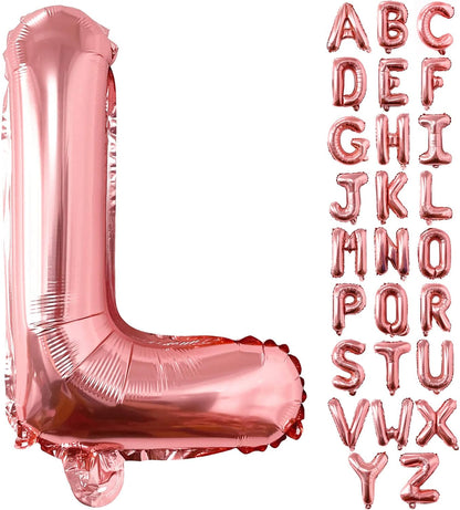 Lovoir 40 Inch Large Rose Gold Letter A Balloons Big Size Jumbo Mylar Foil Helium Balloon for Birthday Party Celebration Decorations Alphabet Rose Gold A