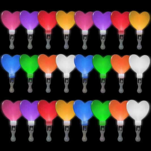 M.best 24Pcs Glow Sticks Party Packs, Glow in The Dark Party Supplies, LED Light Up Wands Sticks Party Favors for Wedding, Raves, Concert, Camping, New Year, Carnival, Halloween