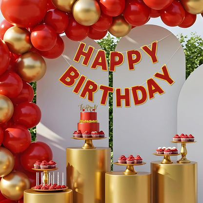 Happy Birthday Banner - 9ft Pre-Strung Happy Birthday Sign for Women, Men, Girls, Boys - No DIY Birthday Decorations & Party Supplies(Macaron)
