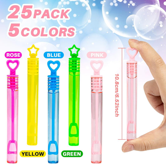 MAQIHAN 30PCS Mini Bubbles Wands Bulk - Bubbles Party Favors,Mini Bubbles Party Favors for Kids,Bubble Bulk for Summer Outdoor Party Themed Birthday Wedding Classroom Carnival Christmas