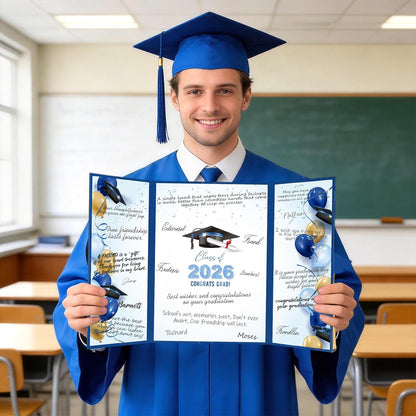 kockuu 2026 Graduation Guest Book Signature Board, Pink Class of 2026 Graduation Sign in Book to Sign Decor for Grad Party High School College Grad Gifts