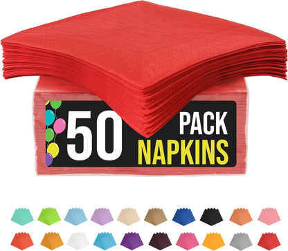 Party Solids Purple Paper Napkins Disposable Everyday 50 Pcs 2 Ply Purple Dinner Napkins Paper Everyday For Parties & Party Supplies