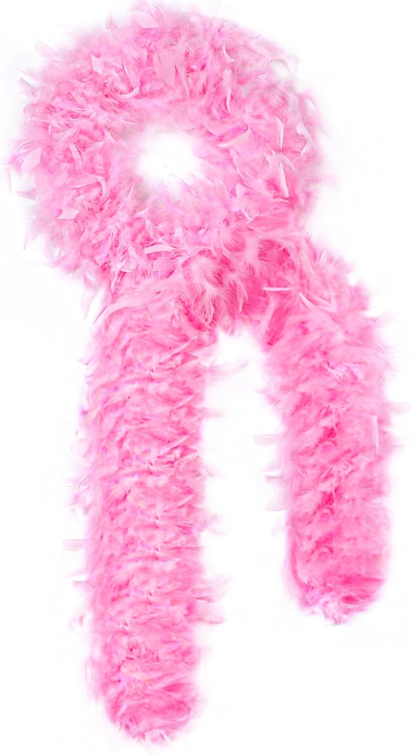 SOGUGOM Red 35g Feather Boas - 2 Yards Boa Feathers for Party, Wedding, Centerpieces, Concert, Costume and Christmas Tree(Red)