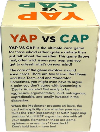 The Party Game of Yappin & Cappin - Fun Social Party Game for Gatherings with Bold Opinions and Wild Debates
