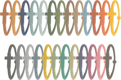 Ryan & Rose Jesus Bracelets - Cross Silicone Bracelet
