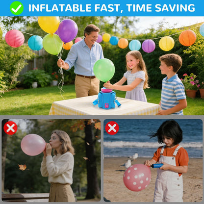 Mostop Balloon Pump Electric: Portable Cordless Balloon Blower Machine with Carry Bag, Rechargeable Air Pump for Balloons, Balloons Inflator for Party Decoration Christmas Birthday