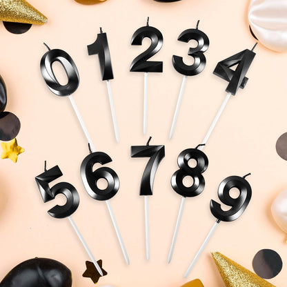 BEAN LIEVE Blue Birthday Candles - Number Cake Candles, Happy Birthday Numeric Candles Number 0 1 2 3 4 5 6 7 8 9 Used for Cake Decoration on Birthday Parties and Wedding Anniversary Celebration