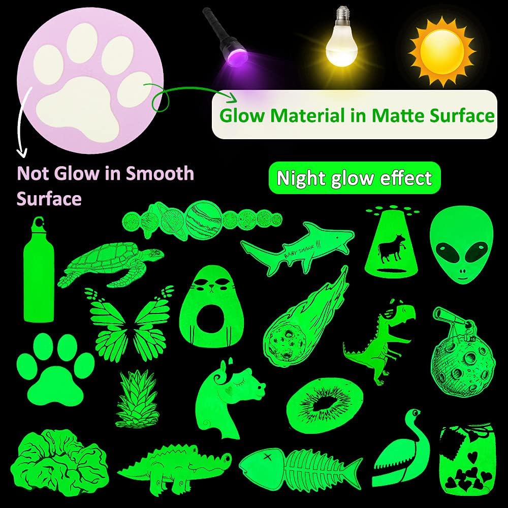 QTL Neon Stickers for Teens & Students Prizes, Waterproof Vinyl Party Favor Stickers, School Rewards, Water Bottle and Laptop, 50PCS - Colors B