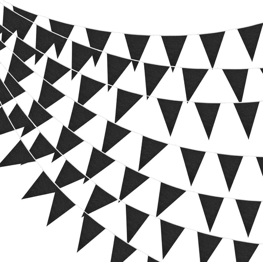 Hahafelt 100 Feet Pennant Banners Flags 75 Solid String Triangle Flags for Grand Opening, Carnival Theme Birthday Party Decoration Outdoor Events Classroom Decoration(Pink)
