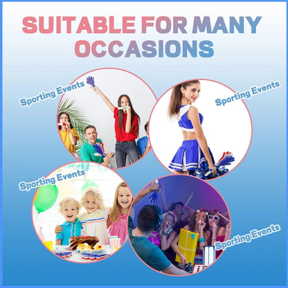 48 Pieces Royal Blue Hand Clappers 7.5 Inch Clappers Noisemakers Noise Makers Party Favors Plastic Clapper Sporting Events Cheers Ball Dance Basketball Football Noisemakers （Royal Blue）