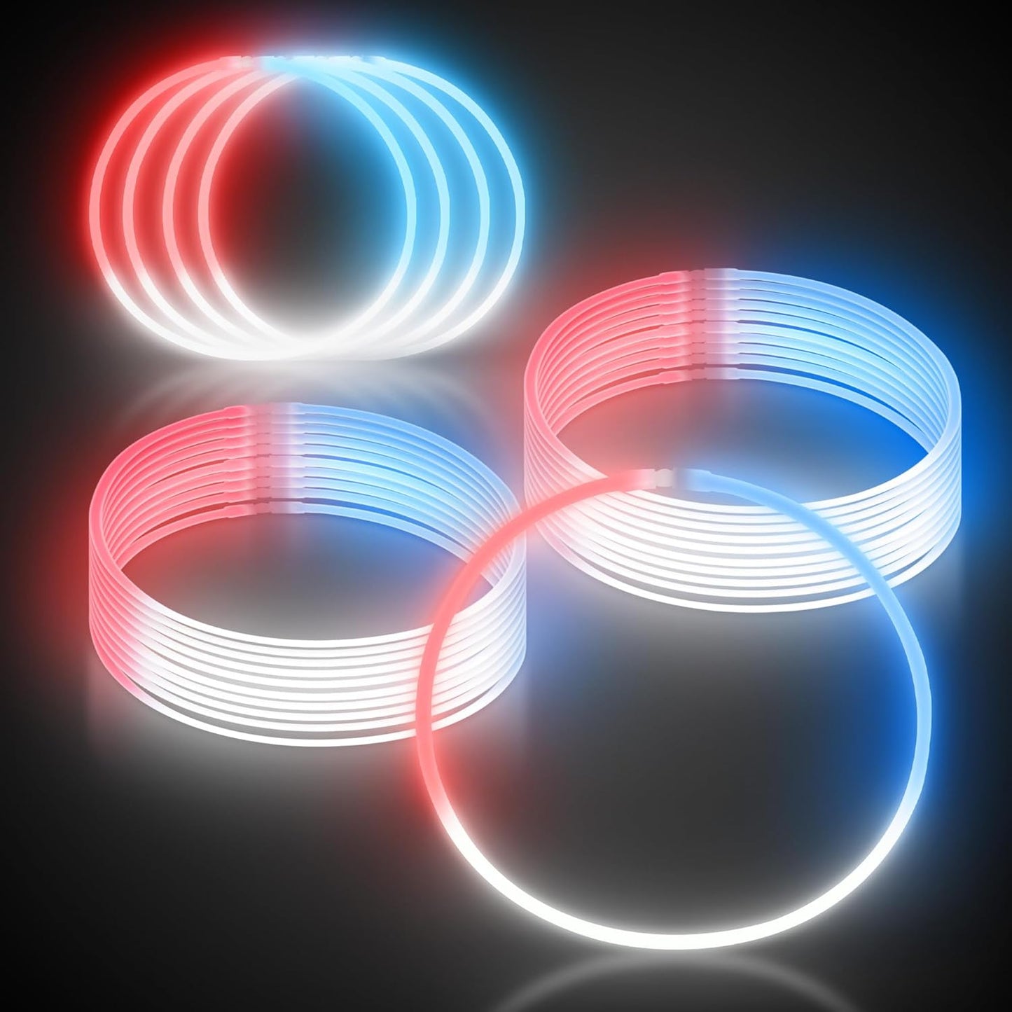 Windy City Novelties 22” Glow Stick Necklaces – 50 Pack for Summer Parties, Camping & July 4th Celebrations (Purple)