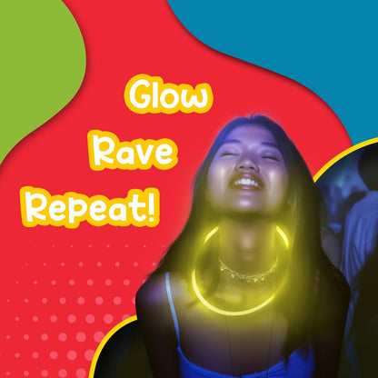 Windy City Novelties 22” Glow Stick Necklaces – 50 Pack for Summer Parties, Camping & July 4th Celebrations (Purple)