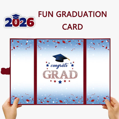 Vlipoeasn 2026 Graduation Guest Book Alternative, Black Gold Class of 2026 Graduation Party Decorations, Graduation Signature Book for 2026 College High School, Unique Graduation Gifts for Friends