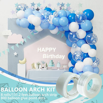 Balloon Arch Kit, 131.2ft Balloon Decorating Garland Strip and 800Pcs Glue Point Dots Tape for Easy DIY Balloon Arch Decorations Balloon Arch, Decorations Making