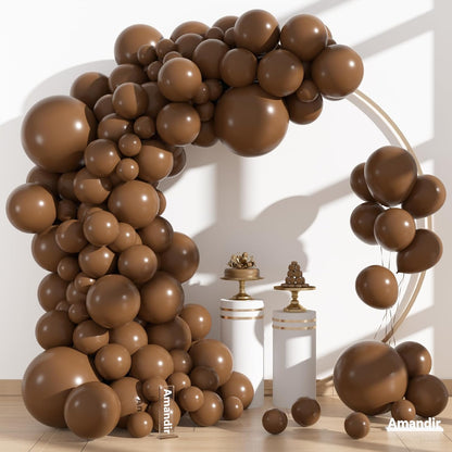 Amandir 153pcs White Sand Balloons Arch Garland Kit Different Sizes 18 12 10 5 Inch Cream Beige Sand White Latex Balloon for Birthday Boho Neutral Baby Shower Wedding Anniversary Party Decorations