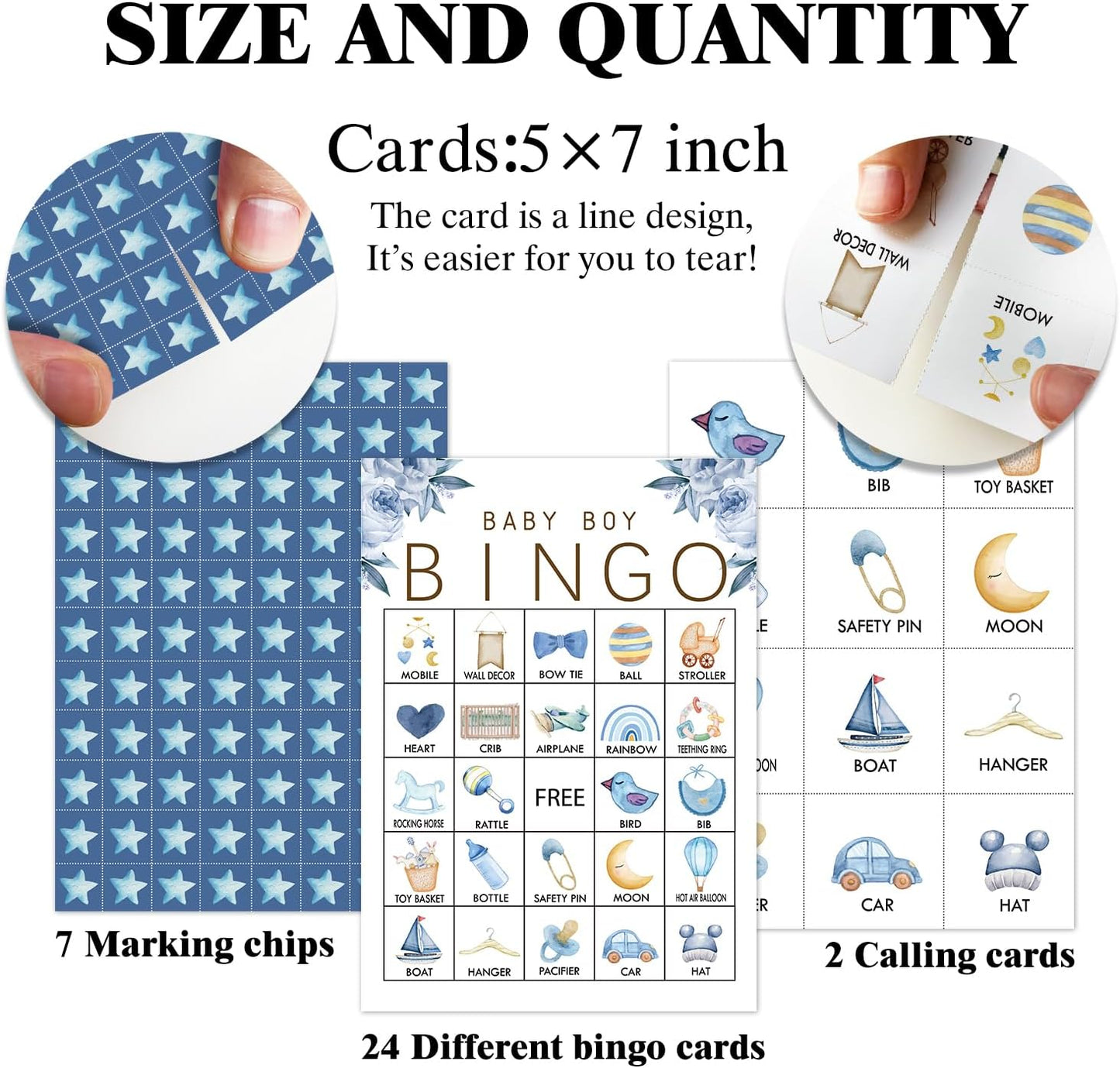 Bible Bingo Game - 24 Player Christian Church Bingo Cards for Women, Men & Family Parties - JK0103