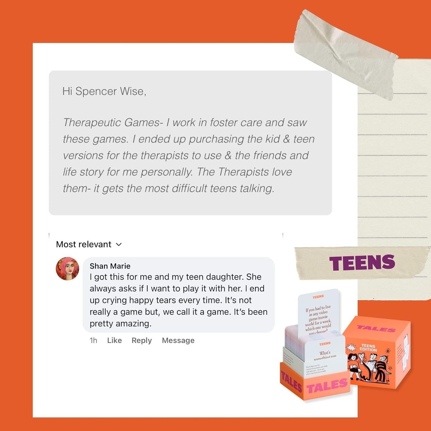 TALES 150 Conversation Cards, Friends Edition, Fun Friend Games for Adults, Teens, Kids, Perfect for Parties, Game Nights, Gifts & Gatherings, Conversations with Friends, Meaningful Connections