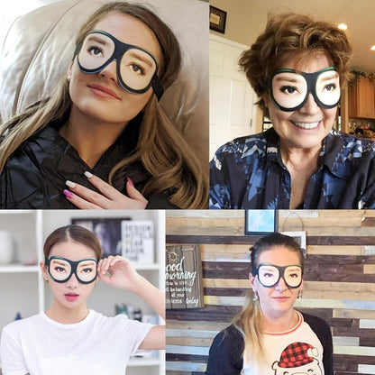 Honbay 3D Funny Eyeshade Soft Sleep Eye Mask with Adjustable Head Strap for Travel, Game, Party, Rest, Sleeping, etc (for Man)