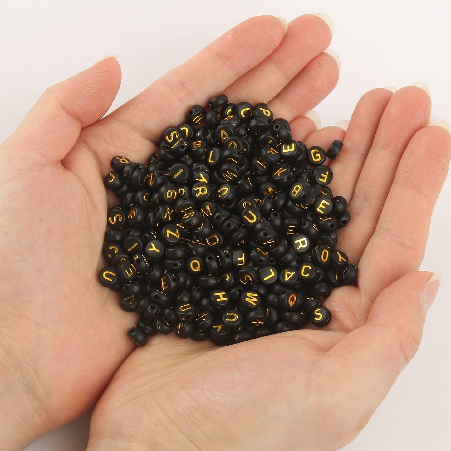 1000Pcs Glow Letter Beads Acrylic Alphabet Bead Glow in The Dark, 4x7 mm Round Beads for Friendship Bracelets and DIY Crafts