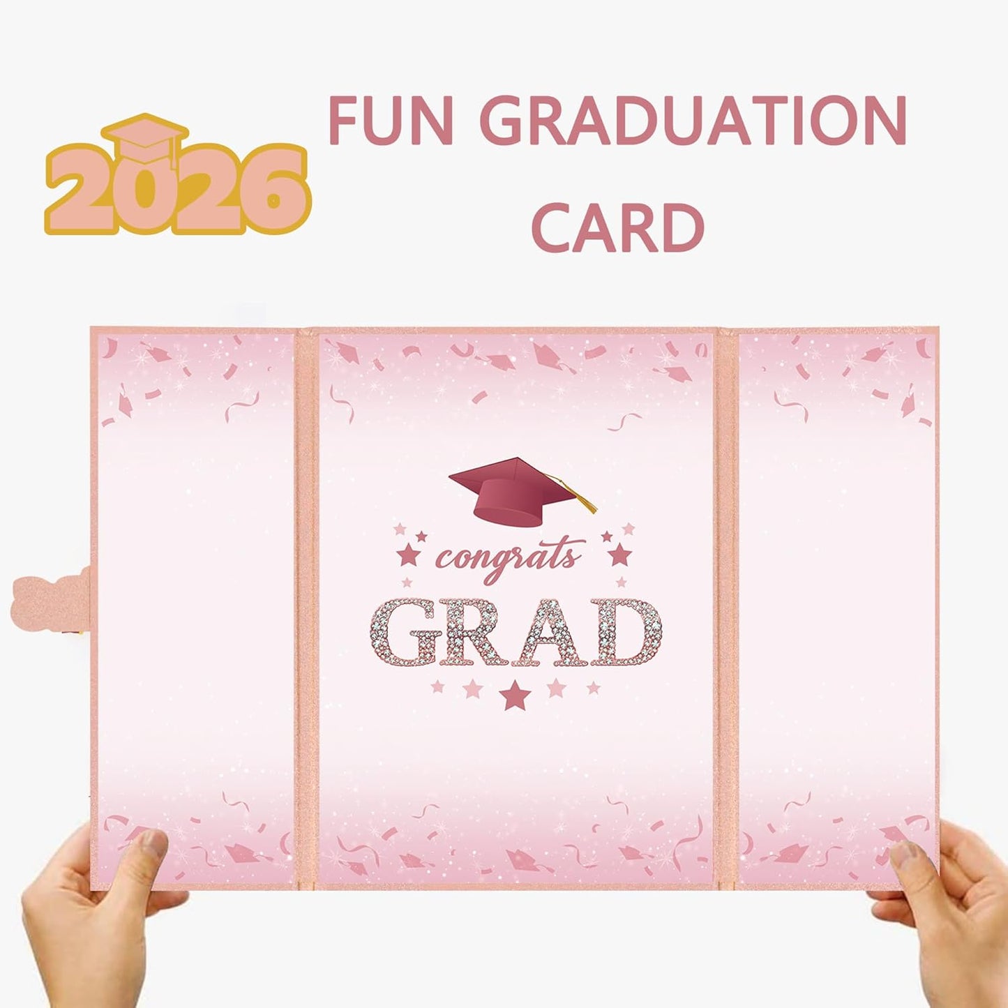 Vlipoeasn 2026 Graduation Guest Book Alternative, Black Gold Class of 2026 Graduation Party Decorations, Graduation Signature Book for 2026 College High School, Unique Graduation Gifts for Friends