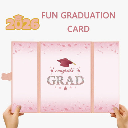 Vlipoeasn 2026 Graduation Guest Book Alternative, Black Gold Class of 2026 Graduation Party Decorations, Graduation Signature Book for 2026 College High School, Unique Graduation Gifts for Friends