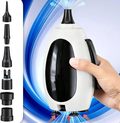 Togvu Electric Balloon Pump, 3-in-1 Portable Air Pump for Inflatables and Balloons, Dual Nozzle Balloon Blower Machine for Latex 260q Foil Balloons 110V Inflator Deflator for Pool Floats Air Mattress