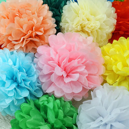 XIKSXITN 12 pc Rose Gold Gradient Tissue Paper Pom poms-Hanging Gold Dot White Paper Pom Poms Paper Flowers Ball for Party Decorative(8&10&12 inch)