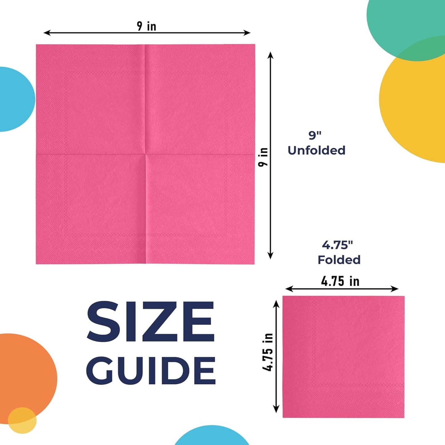 Party Solids Purple Paper Napkins Disposable Everyday 50 Pcs 2 Ply Purple Dinner Napkins Paper Everyday For Parties & Party Supplies