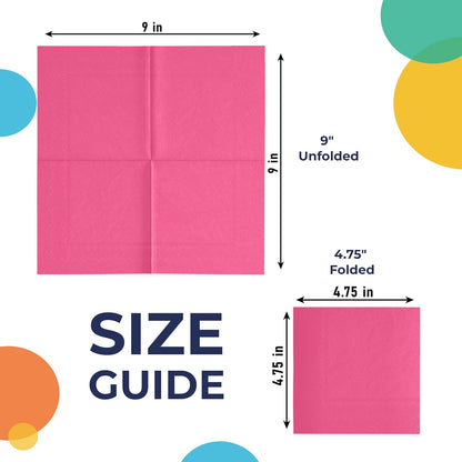 Party Solids Purple Paper Napkins Disposable Everyday 50 Pcs 2 Ply Purple Dinner Napkins Paper Everyday For Parties & Party Supplies