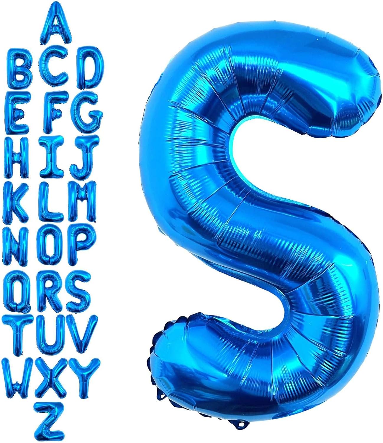 40 Inch Blue Letter A Balloons, DIY Phrase Foil Alphabet Letter A Balloons DIY Word A Banner for Birthday Anniversary Celebration Graduation Party Supplies Decoration