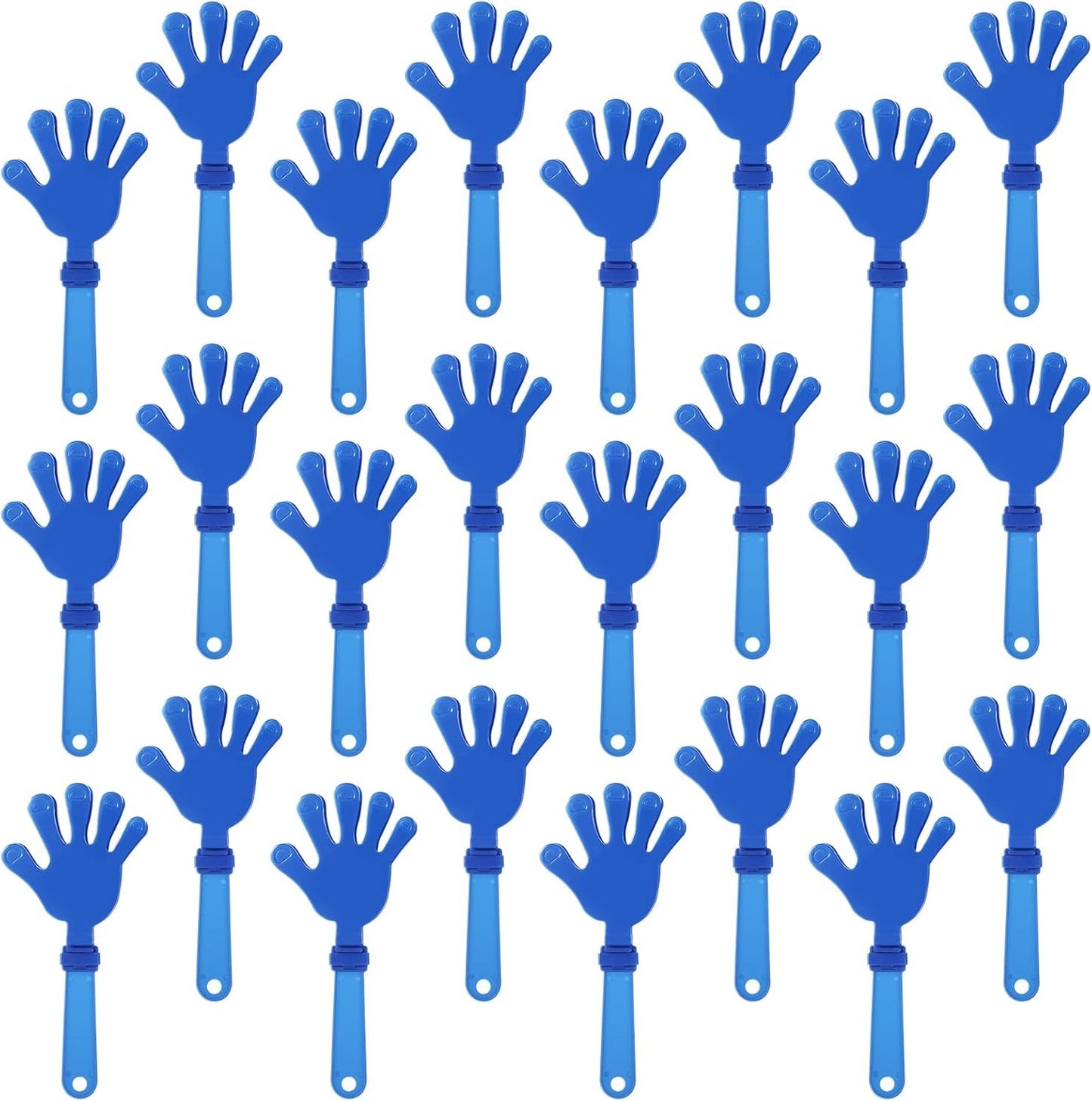 24 Pcs Orange Hand Clappers 7.5 Inch Clappers Noisemakers Noise Makers Party Favors Plastic Party Clapper for Sporting Events Cheers Ball Dance Basketball Football Noisemakers（Orange）