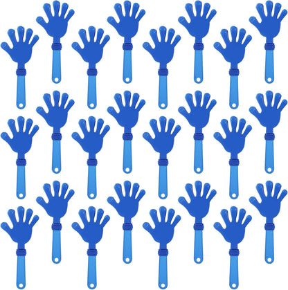 24 Pcs Orange Hand Clappers 7.5 Inch Clappers Noisemakers Noise Makers Party Favors Plastic Party Clapper for Sporting Events Cheers Ball Dance Basketball Football Noisemakers（Orange）
