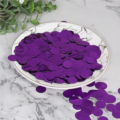Blue Metallic Foil Confetti 8000 Pcs Shiny Round Table Confetti for Fill Balloon Wedding Graduation Party Decorations,60g of pack