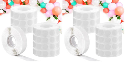WISYOK 4000 Pcs Glue Points for Balloons, Removable Double-Sided Adhesive Points, Craft, Wedding Decoration Point Stickers