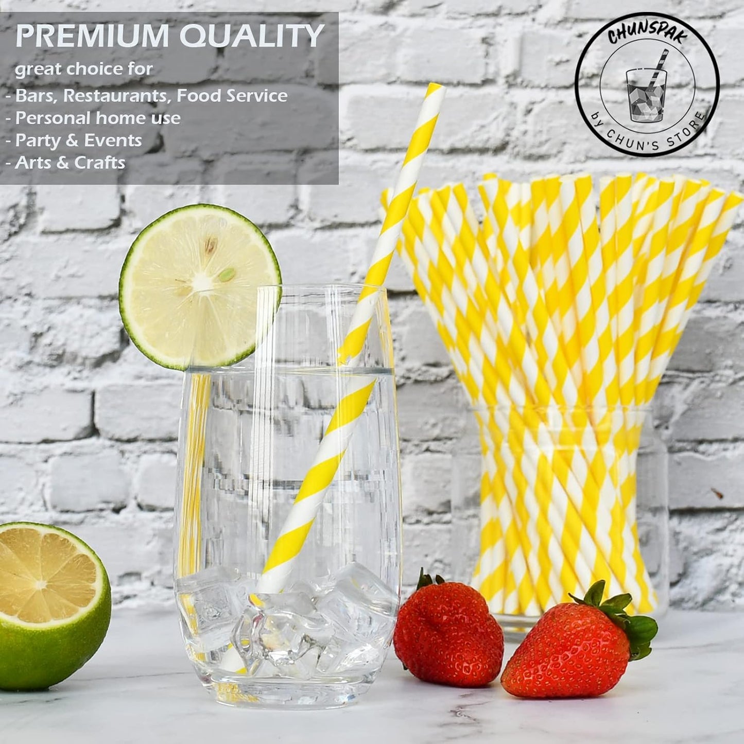 Black Paper Straws 1000 Count - 7.75" x 0.24", 100% Biodegradable & Compostable, Disposable Drinking Straws Bulk - Cocktail, Bars, Restaurants