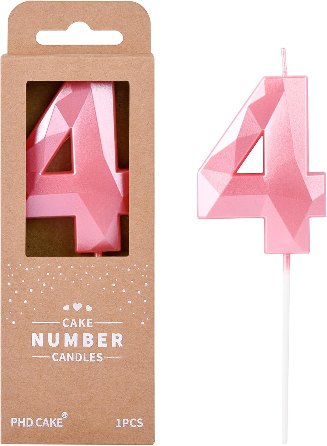 PHD CAKE 2.76 Inch Crystal Black 9 Number Birthday Candles, Black Number Candles, Cake Number Candles, Party Celebration