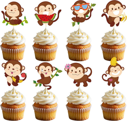 Wildflower Birthday Party Decorations, 36PCS Flower Floral Cupcake Toppers Decoration, Baby in Bloom Baby Shower Cupcake Picks Decor Party Supplies for Gilrs Women